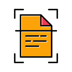 Document Scanning Icon Design