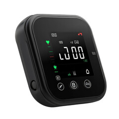 Digital health device for blood pressure monitoring Home healthcare on transparent background