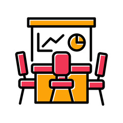 Fototapeta premium Conference Room Icon Design