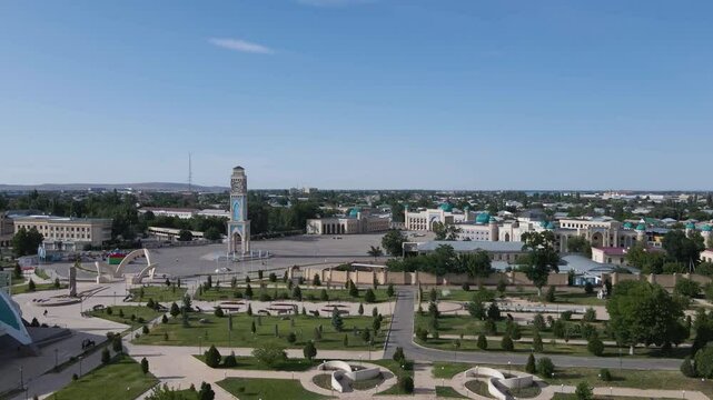 Square of the historical and ethnocultural complex "Kone Taraz", Kazakhstan