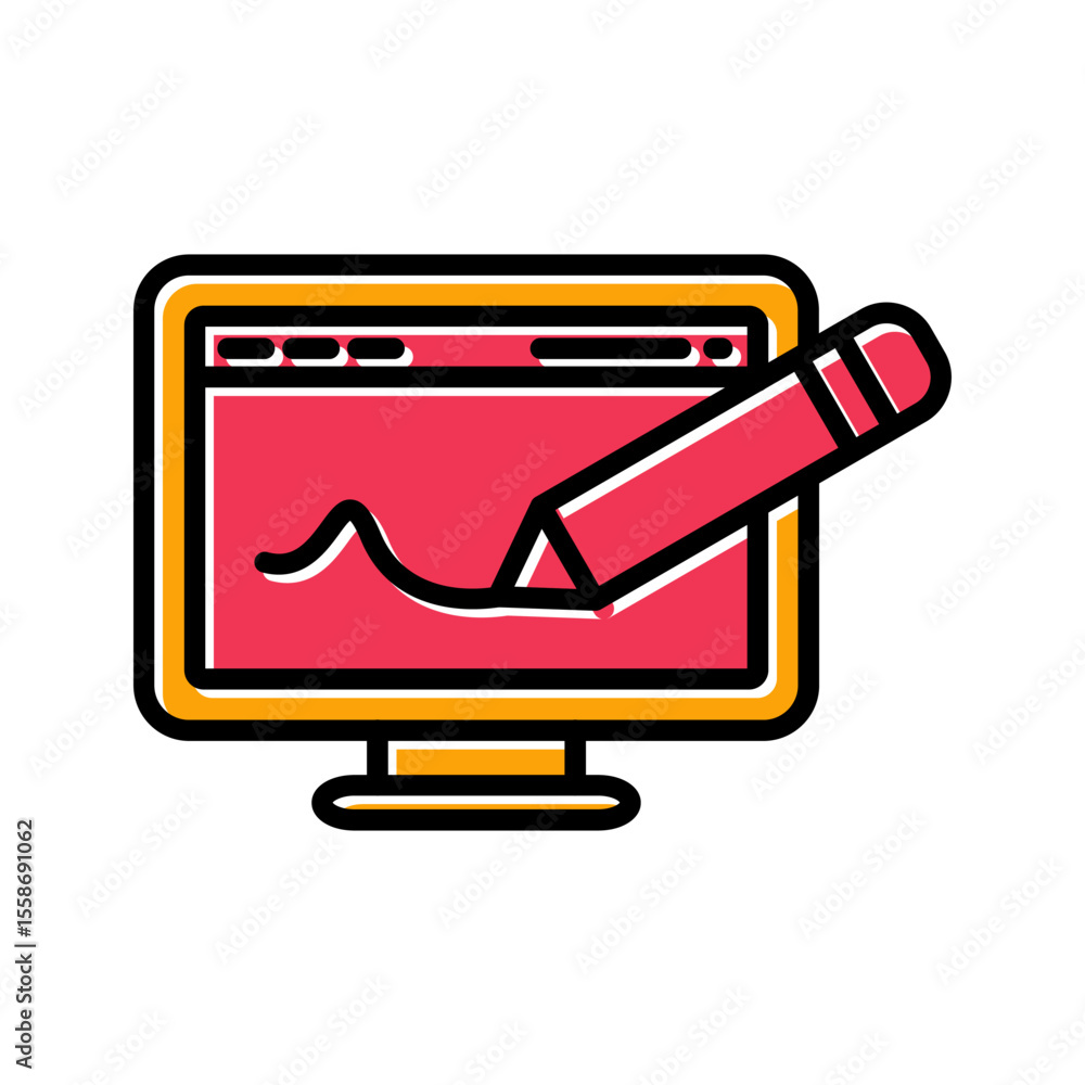 Wall mural web design icon design