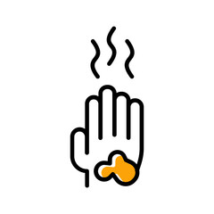 Obraz premium Smelly Hands Icon Design