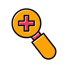 Fototapeta premium Zoom In Icon Design