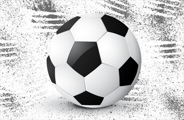 A new football over a darg grunge background