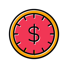 Time is Money Icon Design