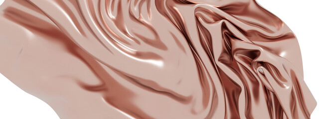Luxury rose gold silk fabric texture. Elegant background for design projects. High-resolution image.