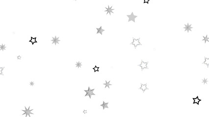 Simple design element featuring grey and black stars on a white background. Ideal for backgrounds, patterns, and more.