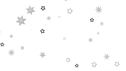 Simple design with gray and black stars on white. Ideal for backgrounds, websites, and more.