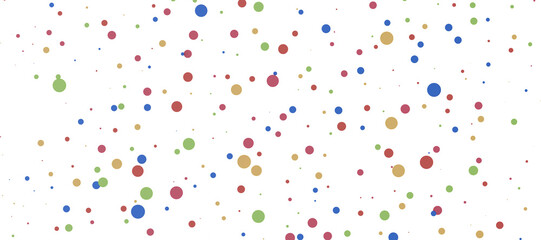 Sunburst and colorful confetti background frame illustration