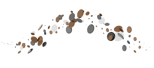 Enchanting Euphoria: Breathtaking 3D Illustration of Enchanting gold Confetti