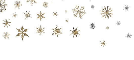 Snowflakes - Christmas Card - Snowflakes Of Paper In Frame