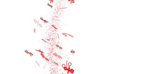 Abstract background with red percentage symbols. Perfect for sale banners and promotions.