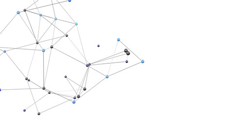 Abstract background image of network connection with dots and lines. Perfect for technology, communication, and digital concepts.