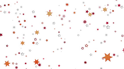 Colorful star confetti on white. Perfect for holidays, celebrations, and more!