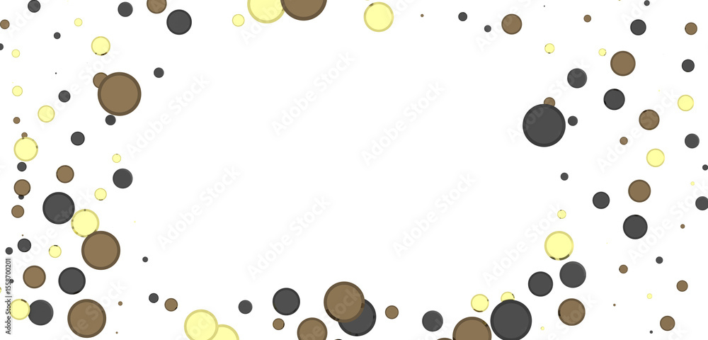 Poster cascading splendor: striking 3d illustration showcasing a dazzling gold confetti display
