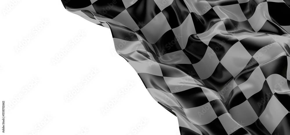 Poster background of checkered flag pattern