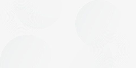 White geometric abstract background overlap layer on bright space with lines effect decoration. Modern graphic design element circles style concept for banner, modern