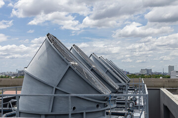 Industry HVAC system, Cooling tower, fan water Industry air conditioner system, Air vent duct hood.