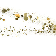 Multicolor confetti abstract background with a lot of falling pieces, isolated on a white background.
