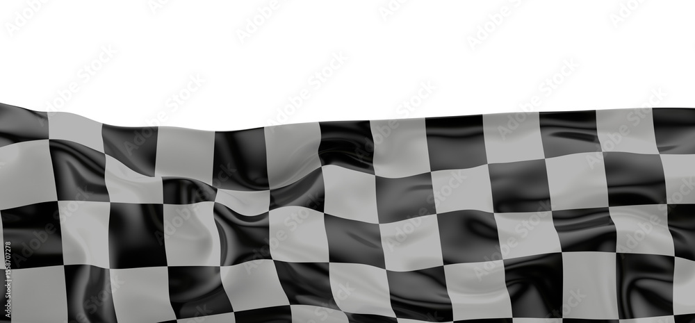 Poster background of checkered flag pattern