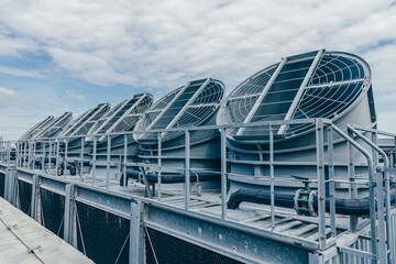 Industry HVAC system, Cooling tower, fan water Industry air conditioner system, Air vent duct hood.