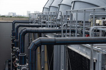 Industry HVAC system, Cooling tower, fan water Industry air conditioner system water valve pipe