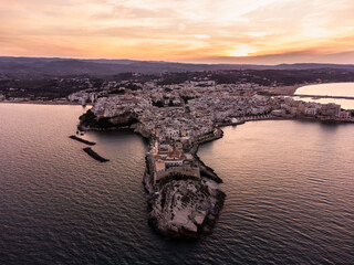 Vieste in Puglia during the golden hour