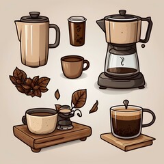 coffee, cafe, drink, tea time, americano, latte,