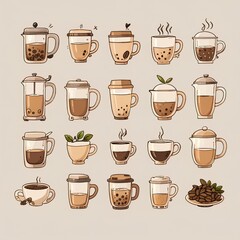 coffee, cafe, drink, tea time, americano, latte,