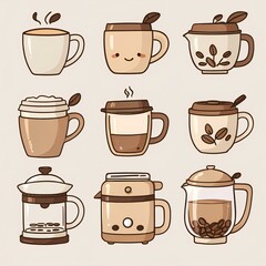 coffee, cafe, drink, tea time, americano, latte,
