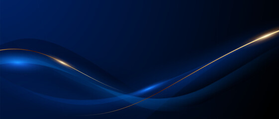 blue background design With luxurious effect elements Vector illustration