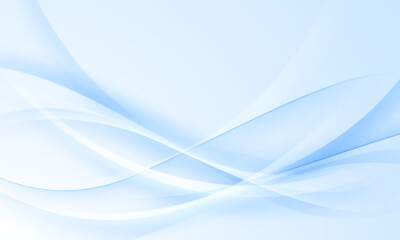 Obraz premium Modern blue wave background design, vector illustration