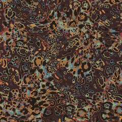 Abstract leopard skin pattern colorful design