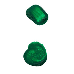 Melodic patterns of green clay evoke creativity in a serene workspace