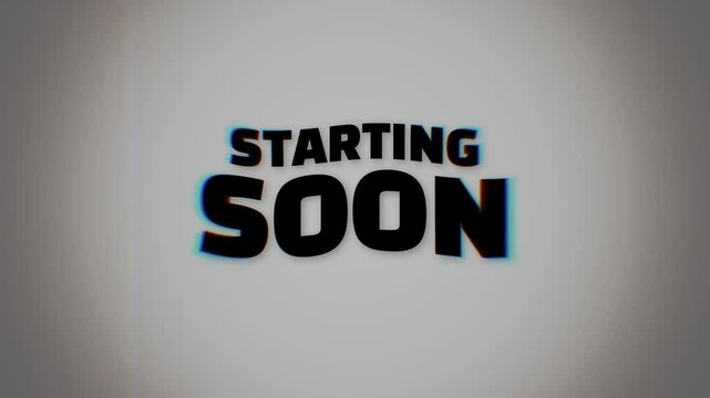  starting soon animated overlay for live streaming Grunge style 4K VIDEO