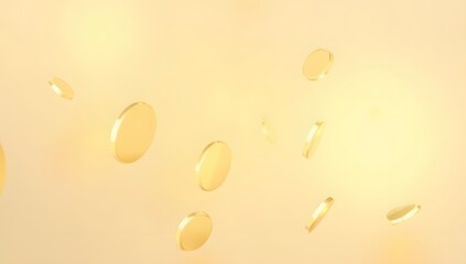 Clean symbolic visuals of money, coins, and finance elements captured in minimal, text-free compositions. AI-Generated!

