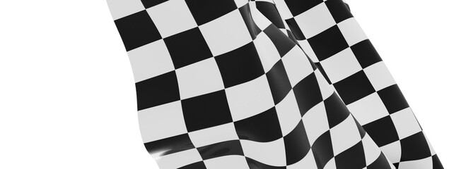 High-resolution image of a checkered flag waving. Perfect for sports, racing, victory themes.