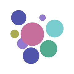 Colorful Abstract Circle Vector Elements