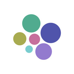 Colorful Abstract Circle Vector Elements