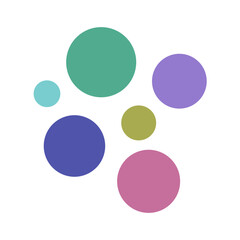 Colorful Abstract Circle Vector Elements