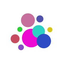 Colorful Abstract Circle Vector Elements