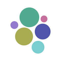 Colorful Abstract Circle Vector Elements