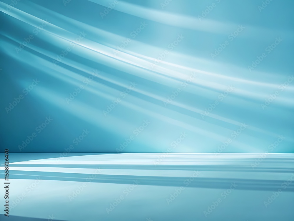 Poster abstract blue background with light and shadow creating a smooth texture