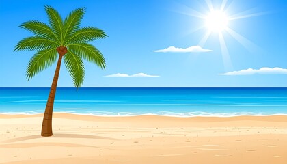 Obraz premium Tropical beach scene (2)