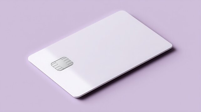 blank white credit card mockup with chip , finance and banking branding graphics