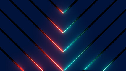 illustration of glowing neon red lines background 4k resolution illustration . on a black background. and creating a stunning illustration .4k illustration 