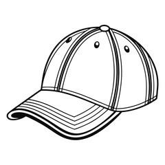 Classic Baseball Cap with Curved Brim and Adjustable Strap for Outdoor Activities