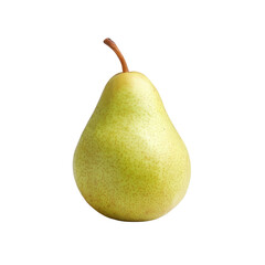 Fresh and Juicy Green Pear Isolated on a White Background for Culinary and Healthy Lifestyle Use Transparent background or png