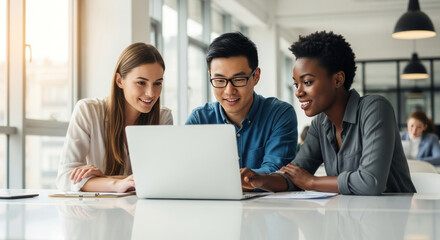 business people working together