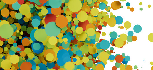 Vibrant, playful background of overlapping circles. Perfect for presentations or websites.